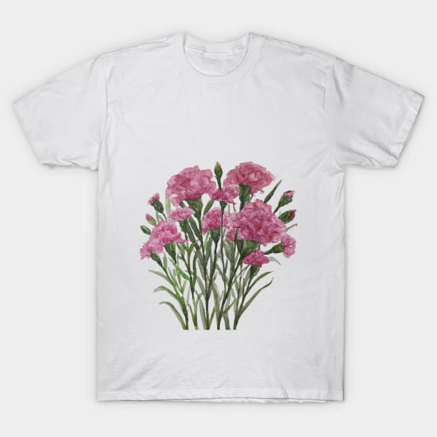 Carnation T-Shirt by saskece